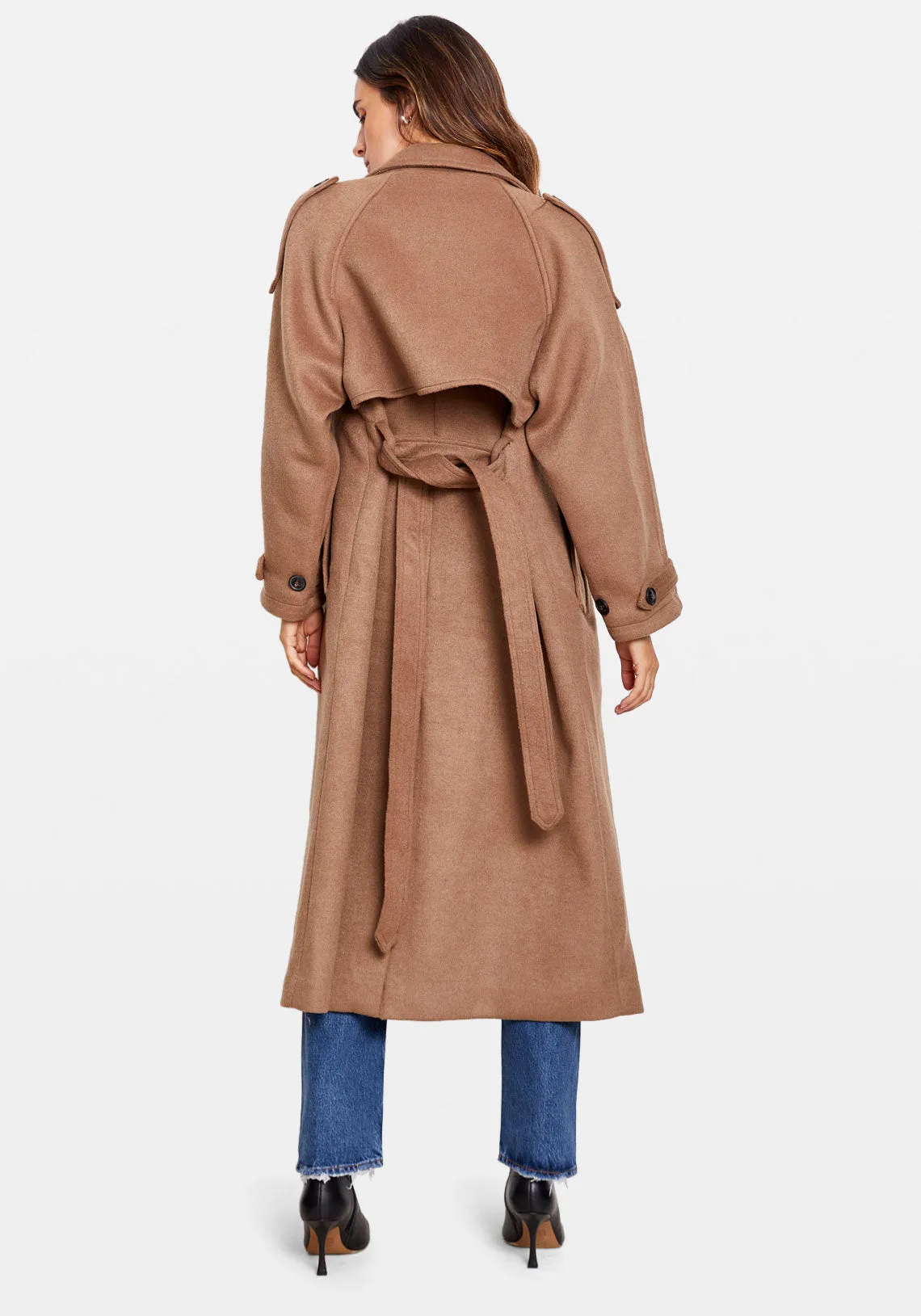 BEA WOOL COAT BROWN