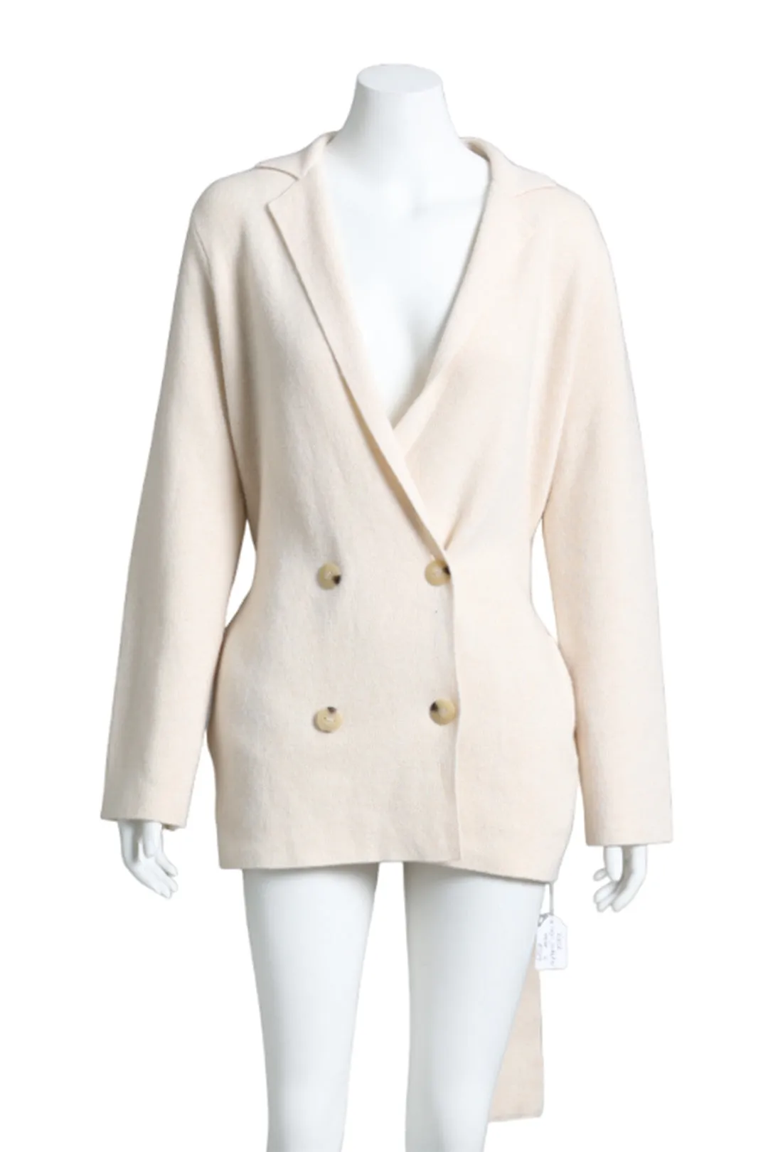 Beige Cashmere And Wool Blend Cardigan