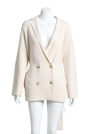 Beige Cashmere And Wool Blend Cardigan