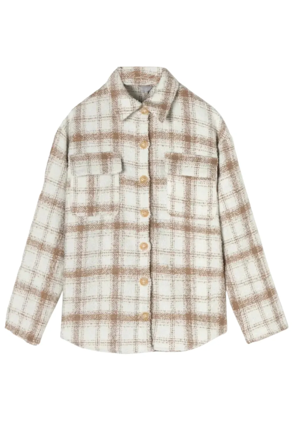 'Candy' Thick Plaid Shirt with Pockets