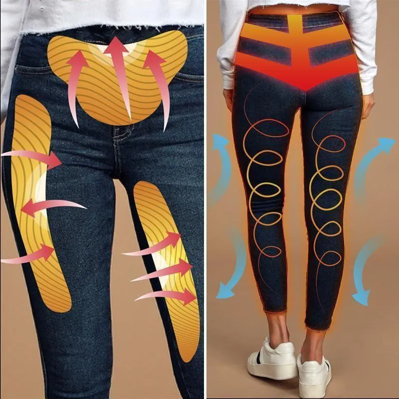 Fleece-lined Denim Trousers