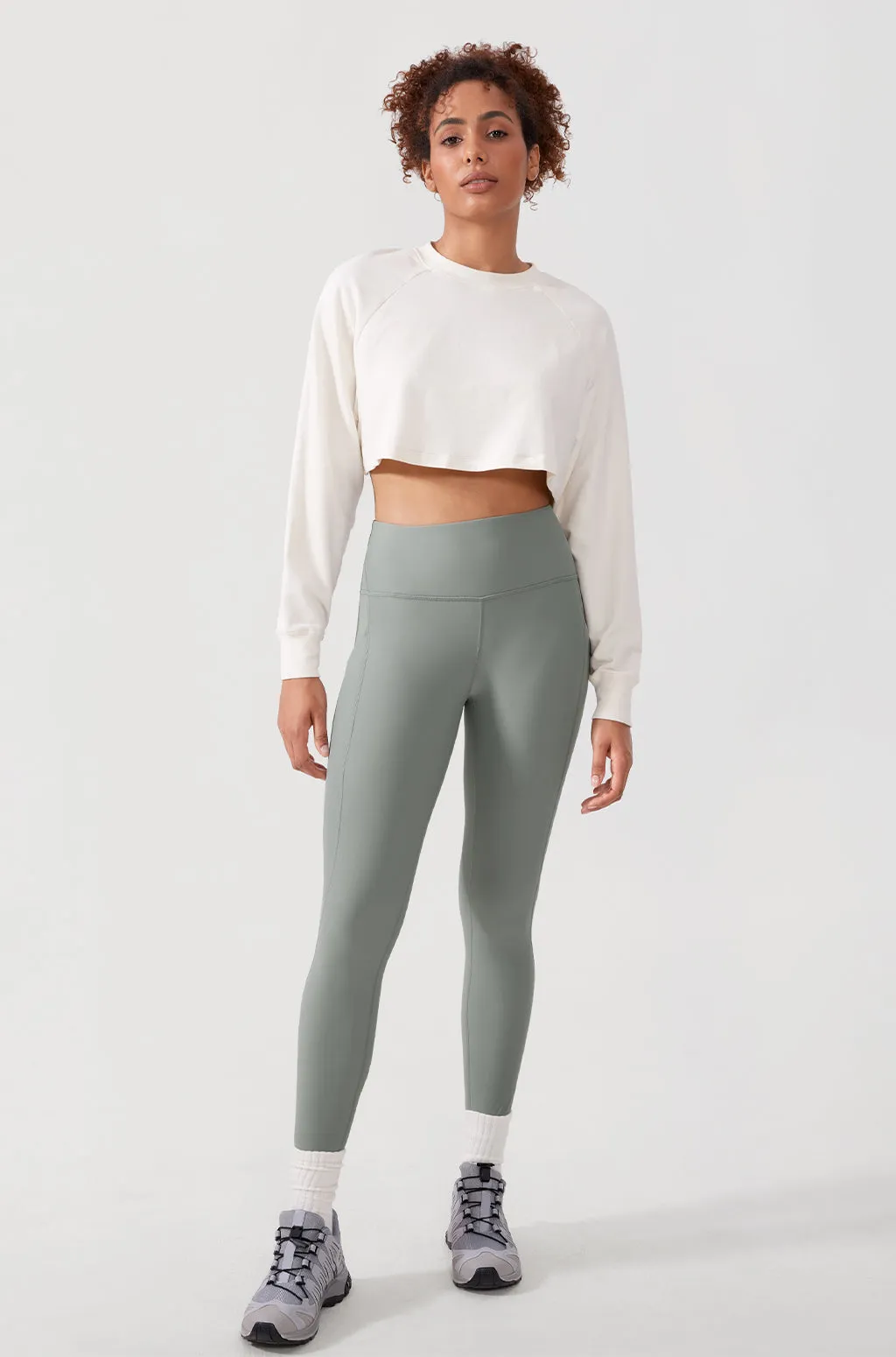 Fleece Lined Leggings with Pockets 26.5"