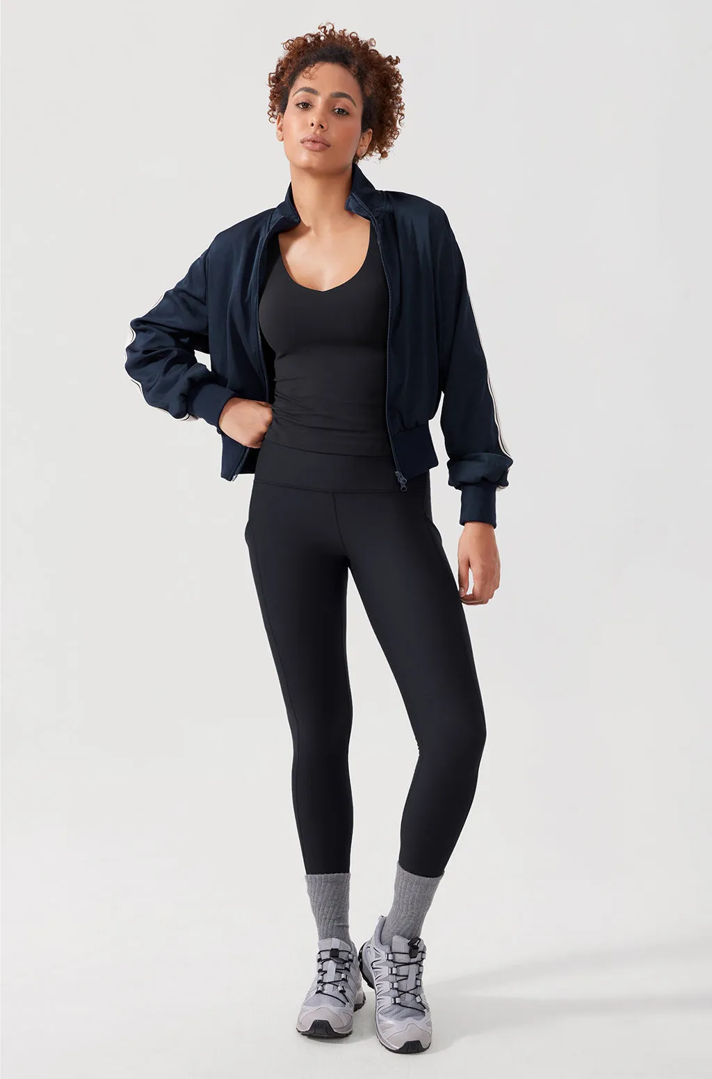Fleece Lined Leggings with Pockets 26.5"