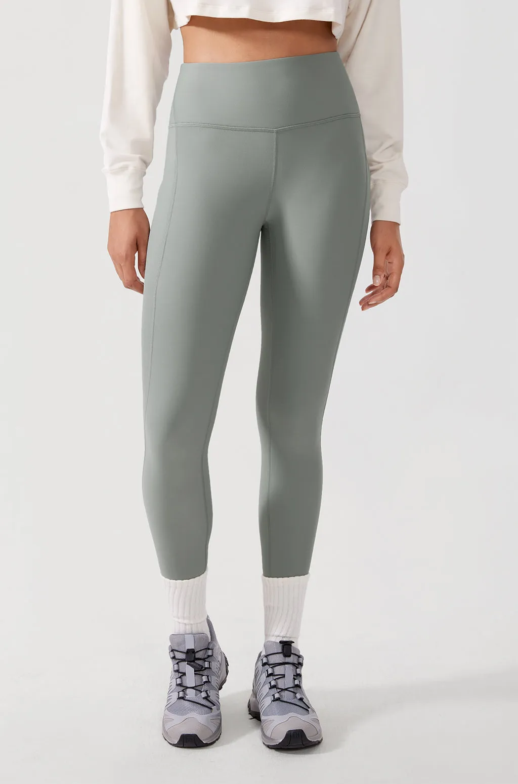 Fleece Lined Leggings with Pockets 26.5"