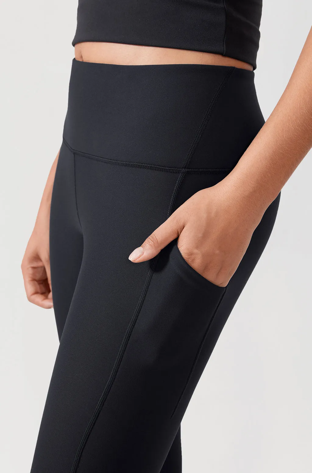Fleece Lined Leggings with Pockets 26.5"