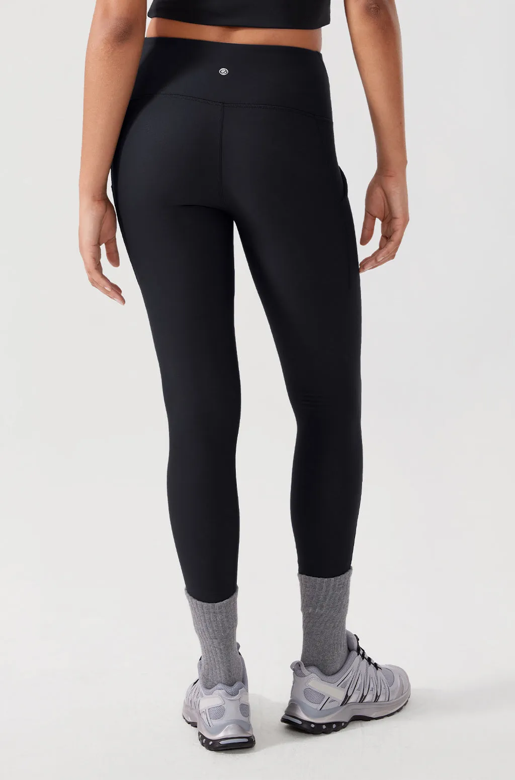 Fleece Lined Leggings with Pockets 26.5"