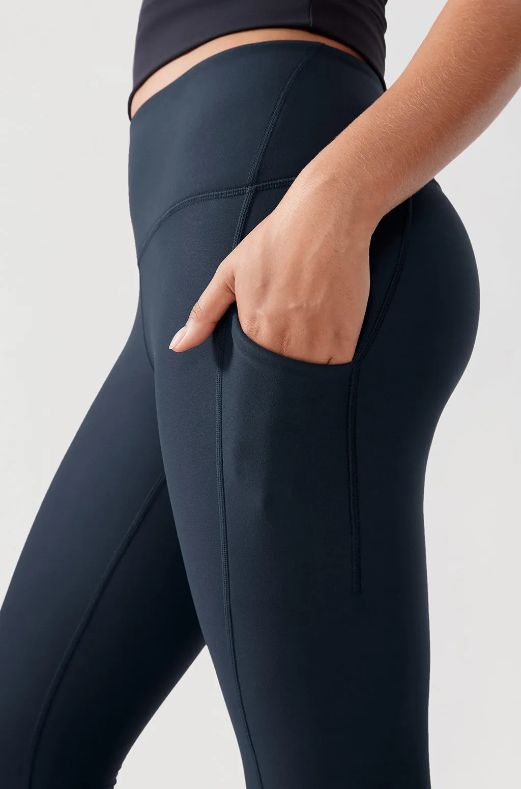 Fleece Lined Leggings with Pockets 26.5"