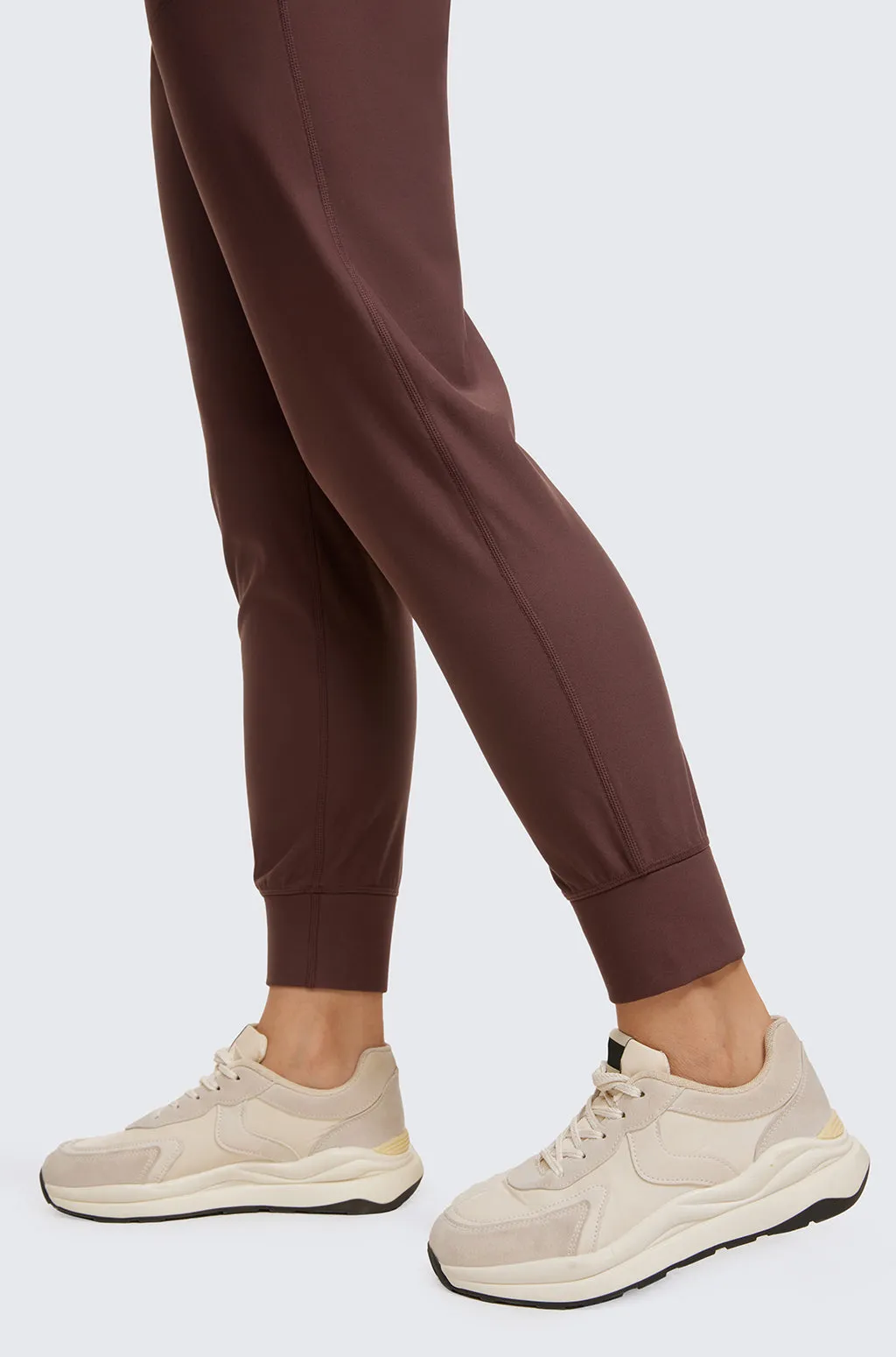 Fleece Lined Pockets Joggers 27.5"