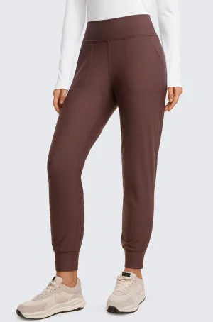 Fleece Lined Pockets Joggers 27.5"