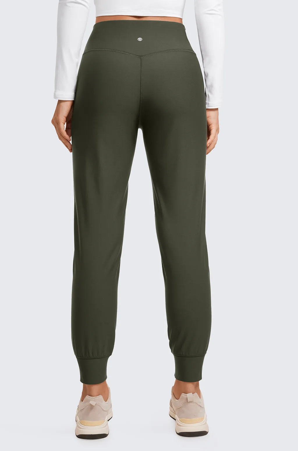 Fleece Lined Pockets Joggers 27.5"