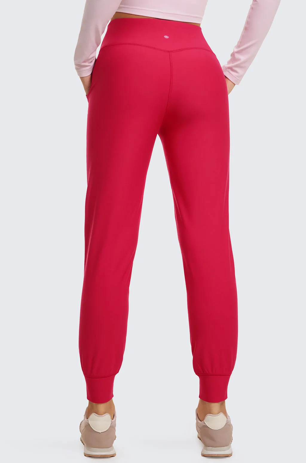 Fleece Lined Pockets Joggers 27.5"