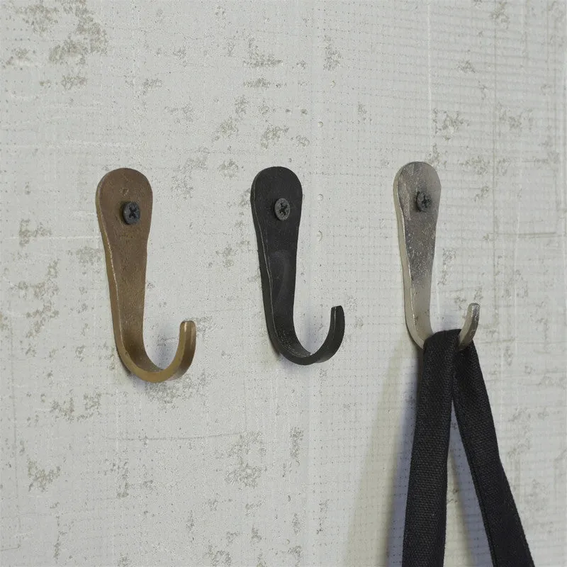 Forged Hook, Iron - Black