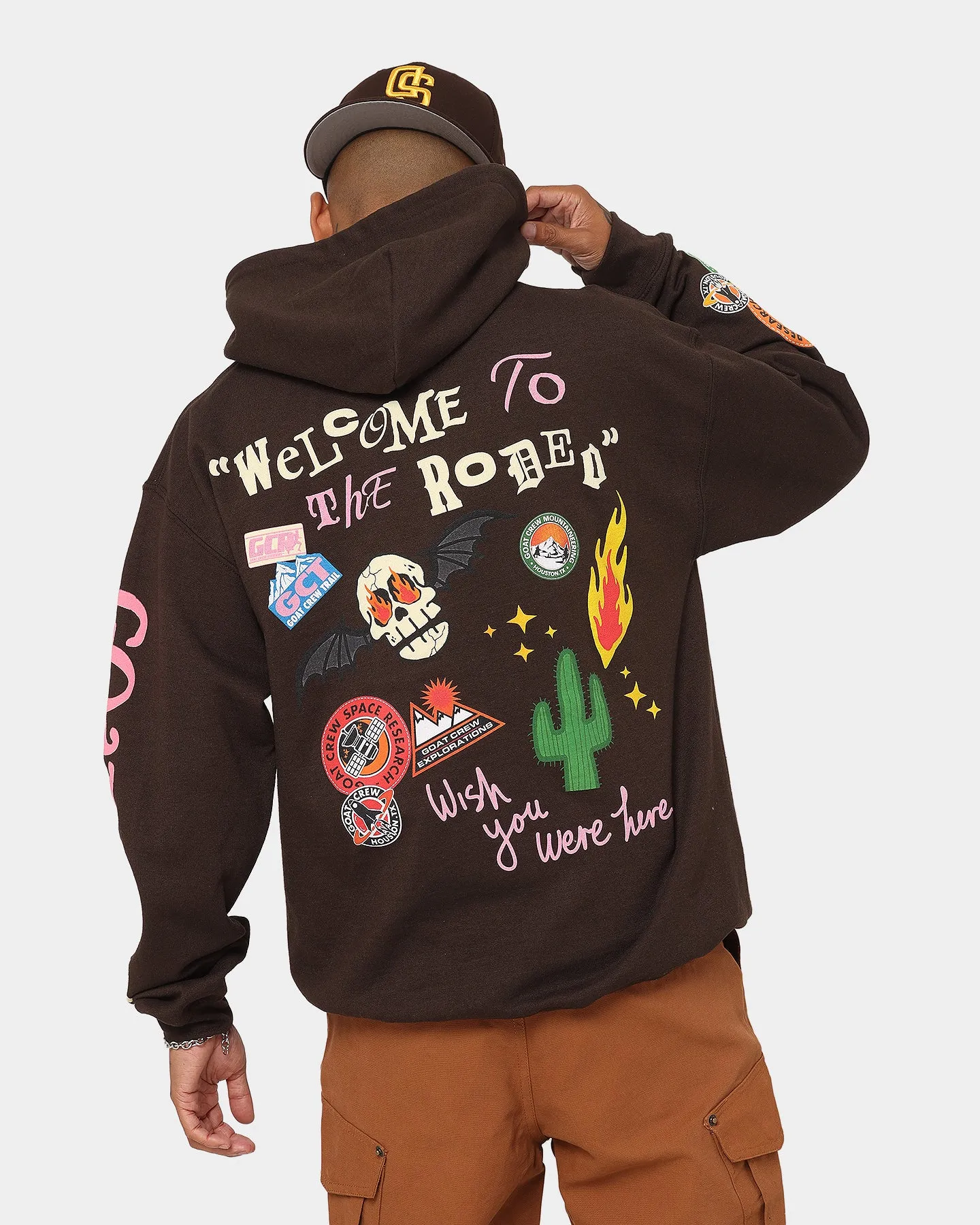 Goat Crew Welcome Hoodie Brown