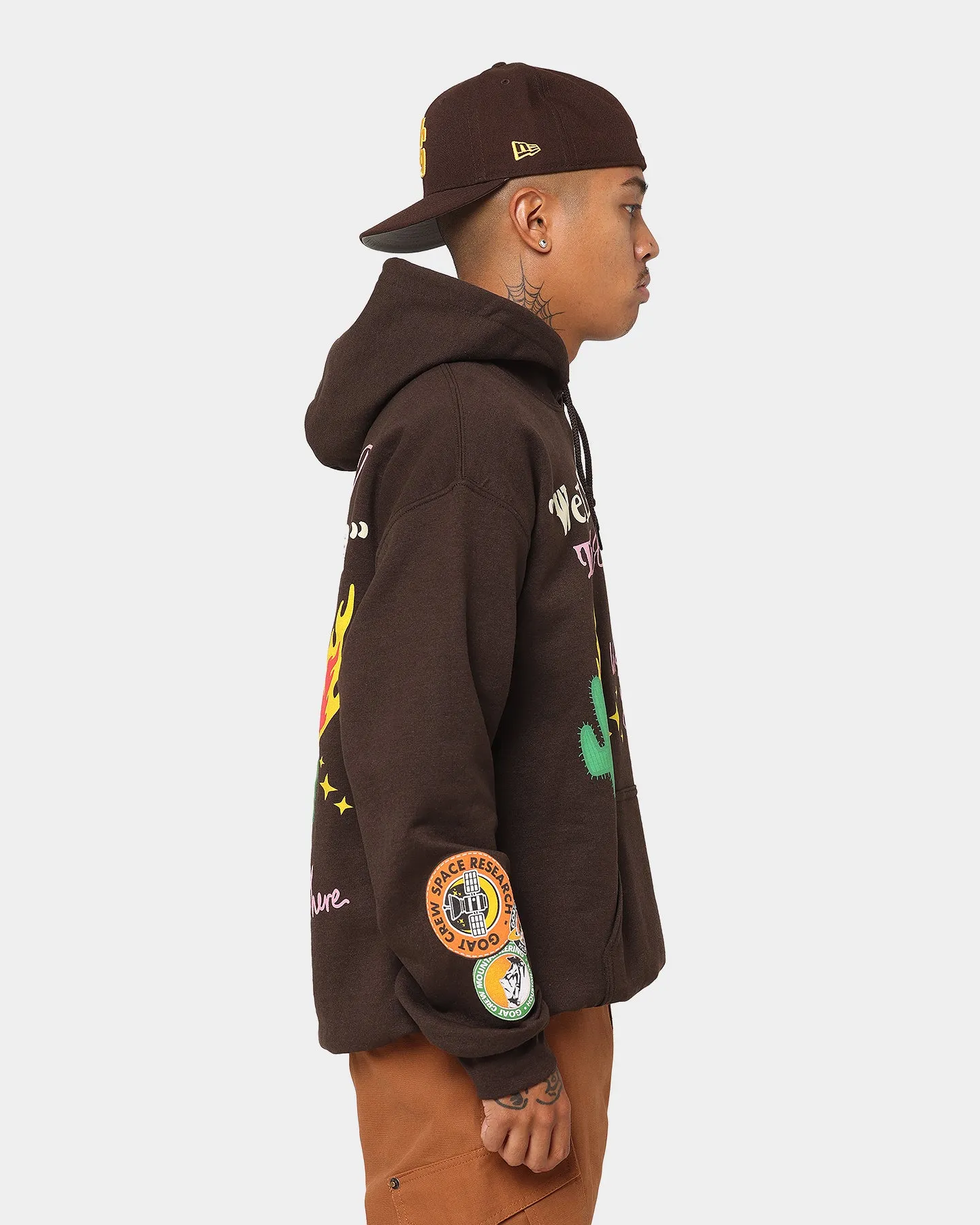 Goat Crew Welcome Hoodie Brown