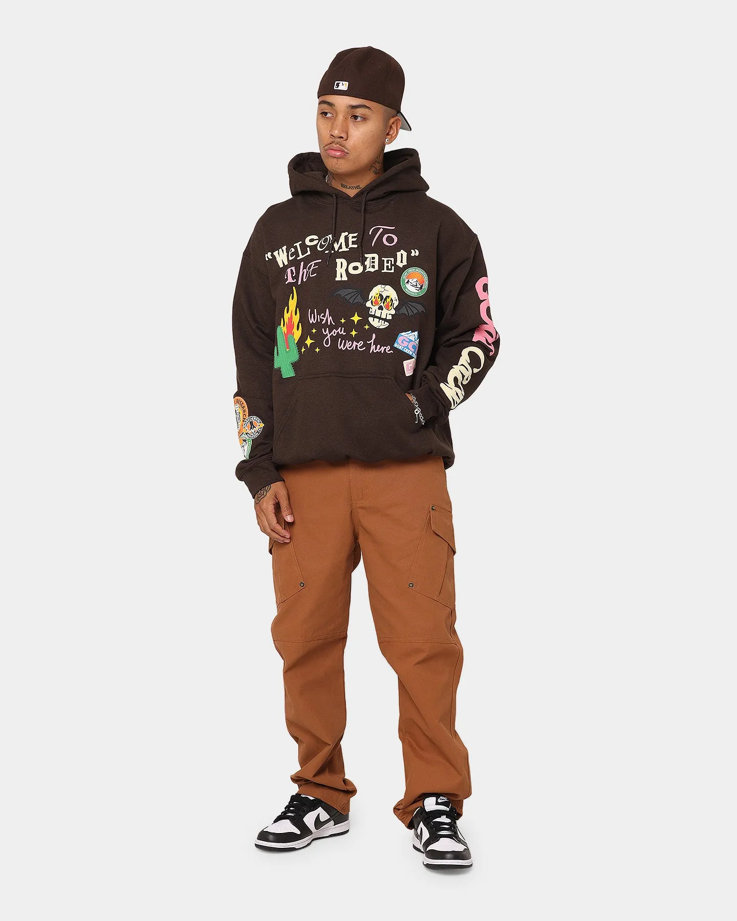 Goat Crew Welcome Hoodie Brown