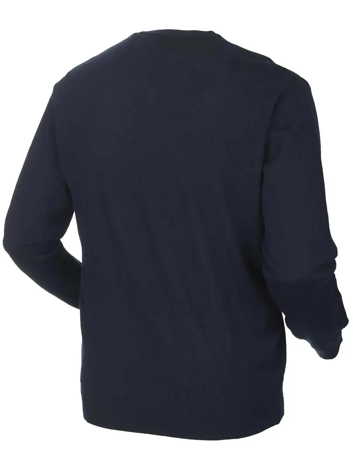 HARKILA Glenmore Pullover - Mens Merino Knitwear - Dark Navy