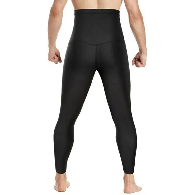 Men's Sweat Sauna Body Shaper Waist Trainer Leggings