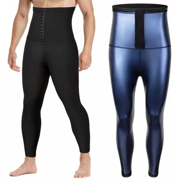Men's Sweat Sauna Body Shaper Waist Trainer Leggings