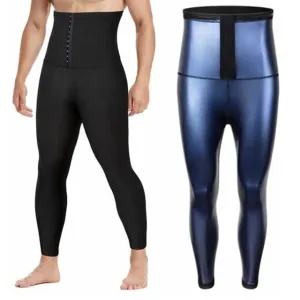 Men's Sweat Sauna Body Shaper Waist Trainer Leggings