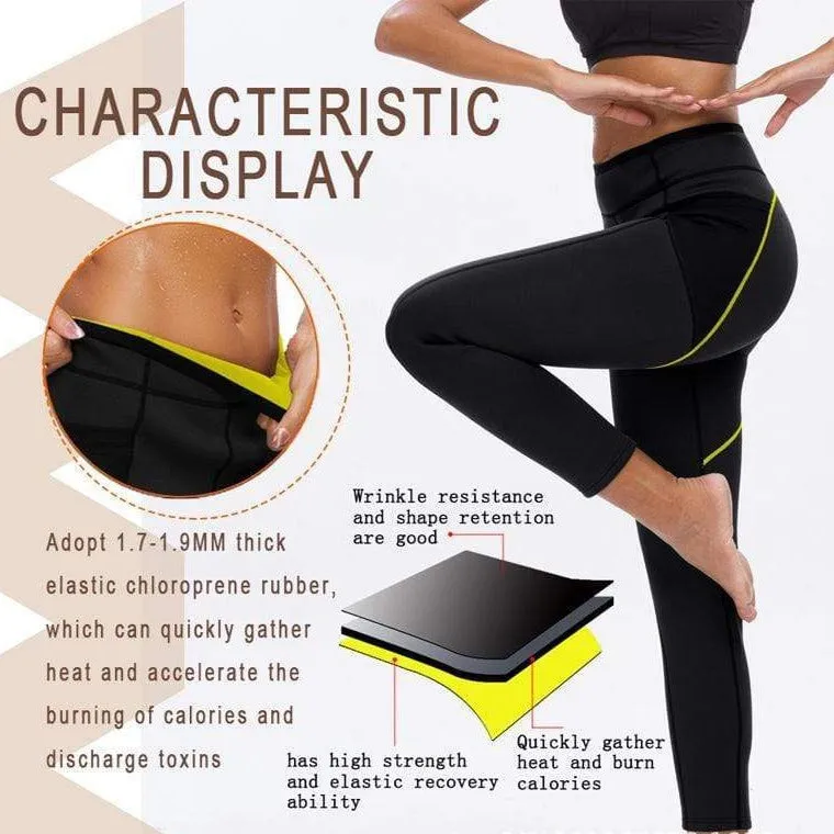 Sports Black High Waisted Gym Corset Sweat Legging For Women