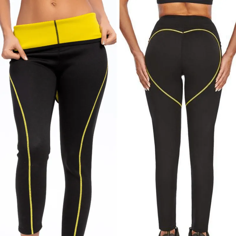 Sports Black High Waisted Gym Corset Sweat Legging For Women
