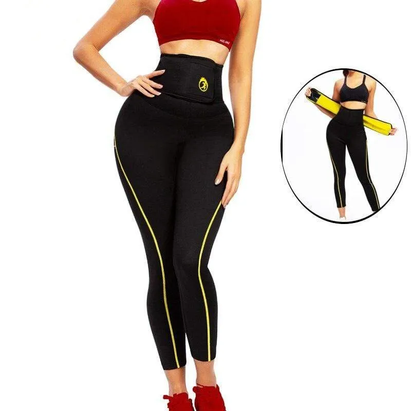 Sports Black High Waisted Gym Sweat Legging For Women