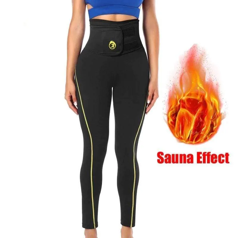 Sports Black High Waisted Gym Sweat Legging For Women