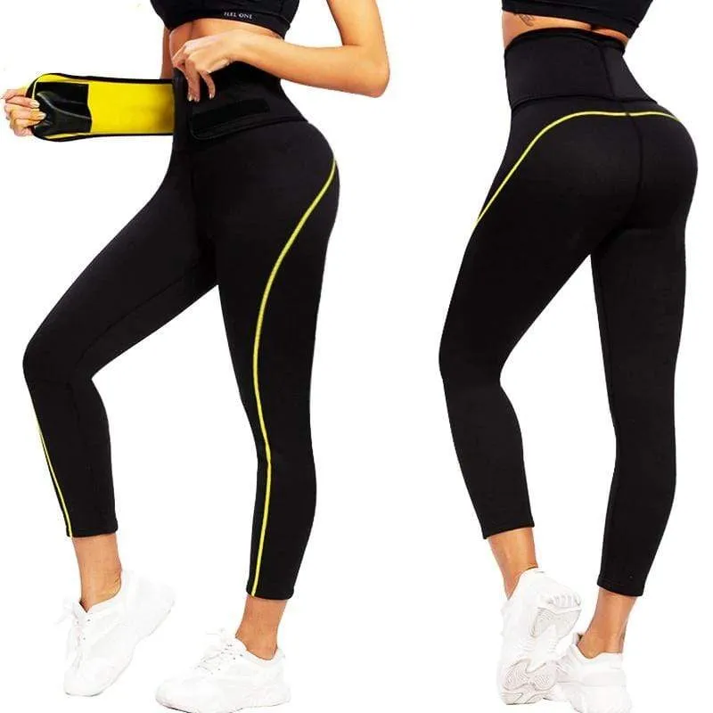 Sports Black High Waisted Gym Sweat Legging For Women