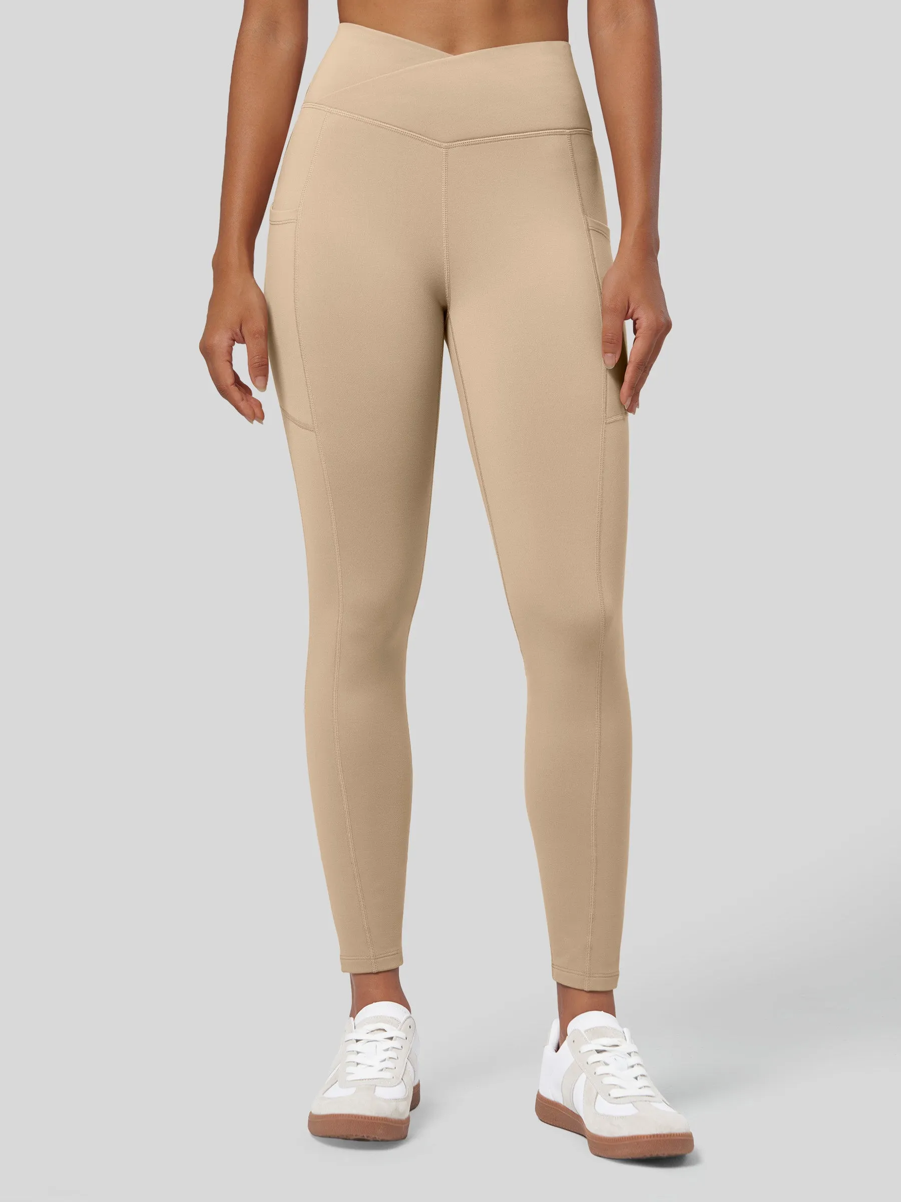 Women's Fleece Lined Leggings Pockets