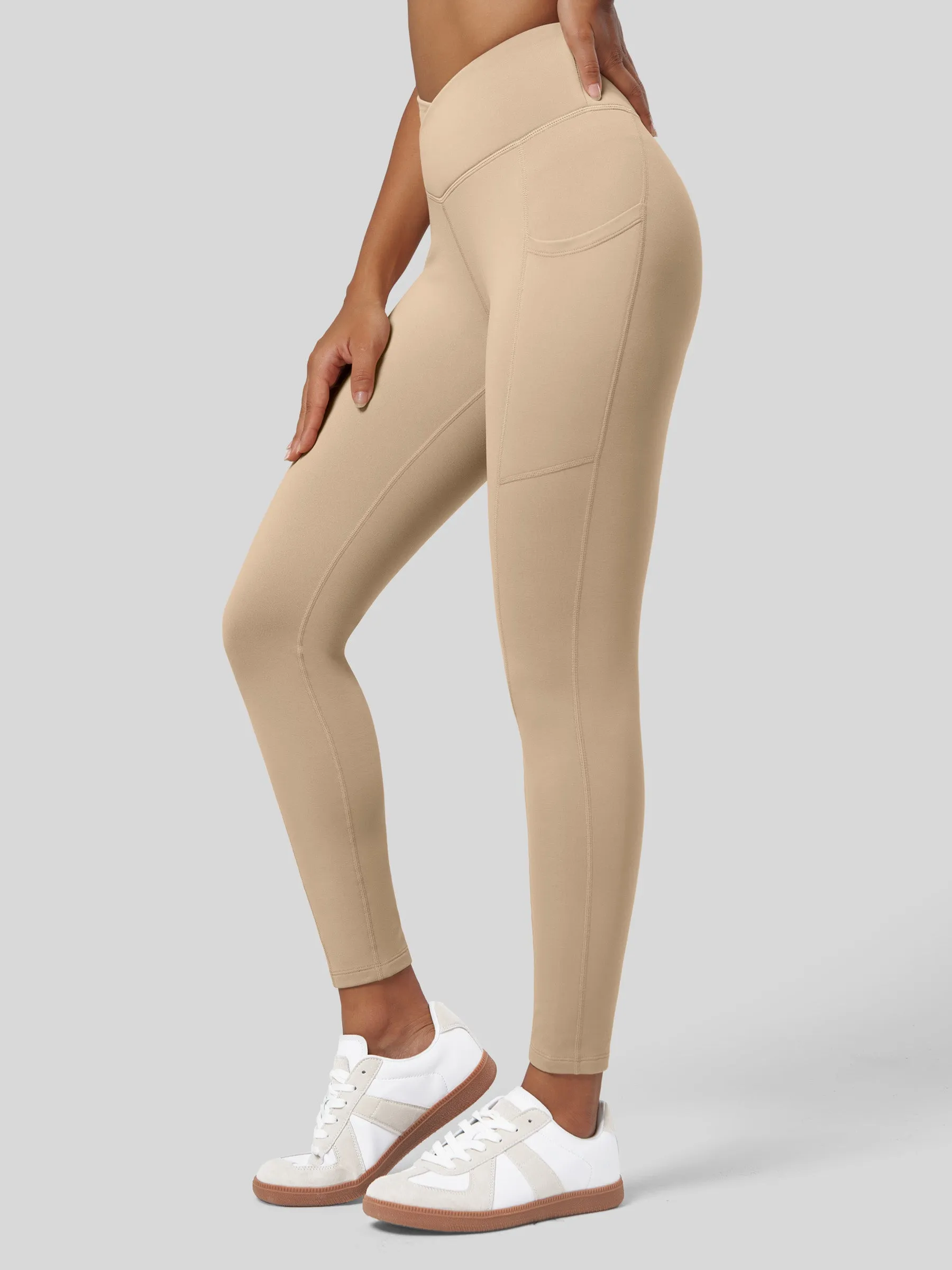 Women's Fleece Lined Leggings Pockets