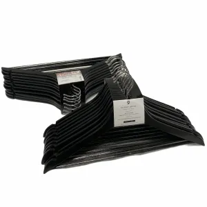 Wood Hangers - Set of 40 (Black)
