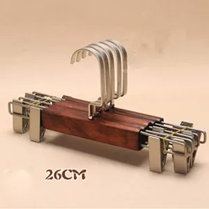 Xyijia Hanger 10Pcs/Lot 26Cm/28.5Cm Real Wood Clothes Rack Children's Wooden Clothes Rack Baby Pants Clip